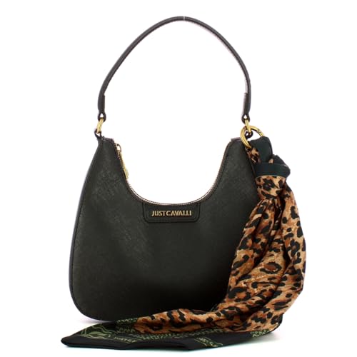 Just Cavalli schwarze Handtasche mit passendem Halstuch, Schwarz von Just Cavalli