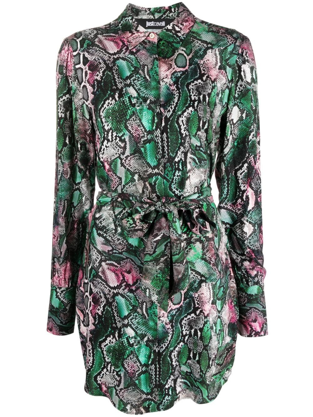 Just Cavalli Hemdkleid mit Print - Grün von Just Cavalli