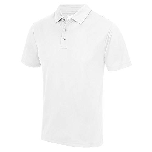 Just Cool - Herren Funktions Poloshirt 'Cool Polo' / Arctic White, M M,Arctic White von Just Cool