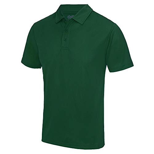 Just Cool - Herren Funktions Poloshirt 'Cool Polo' / Bottle Green, L L,Bottle Green von Just Cool