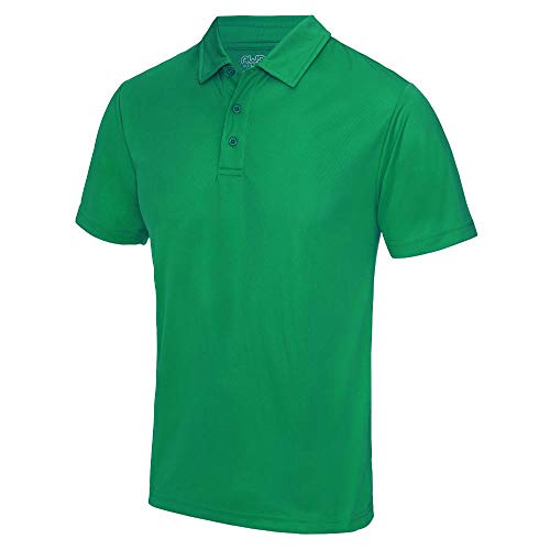 Just Cool - Herren Funktions Poloshirt 'Cool Polo' / Kelly Green, XL XL,Kelly Green von Just Cool