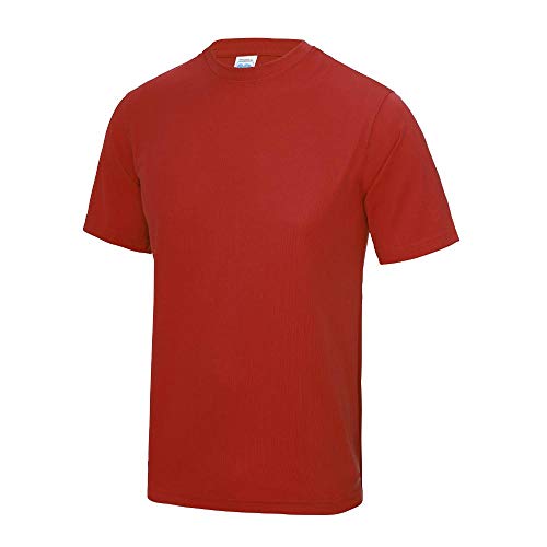 JUST COOL - Herren Funktionsshirt 'Cool T' / Fire Red, XL von JUST COOL