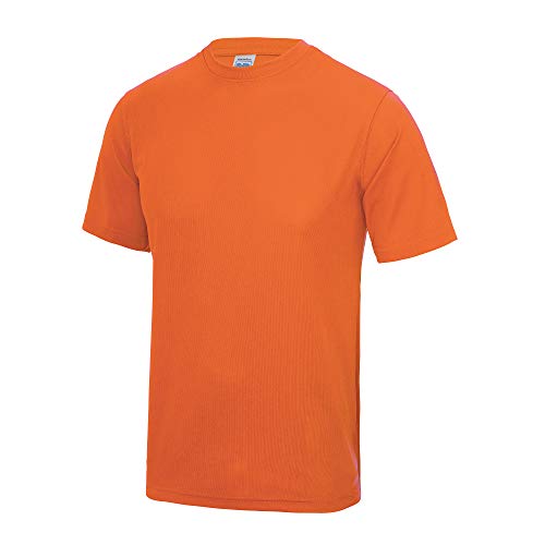 Just Cool Herren Performance T-Shirt XXL,Leuchtorange von Just Cool