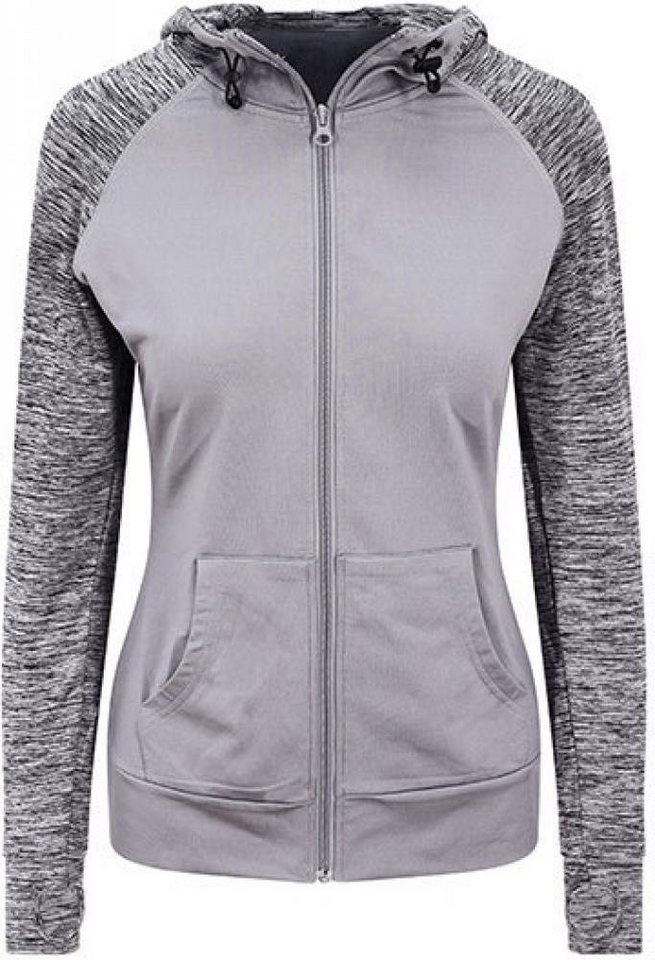 Just Cool Kapuzensweatjacke Damen Jacke Cool Contrast Zoodie - Daumenlöcher von Just Cool