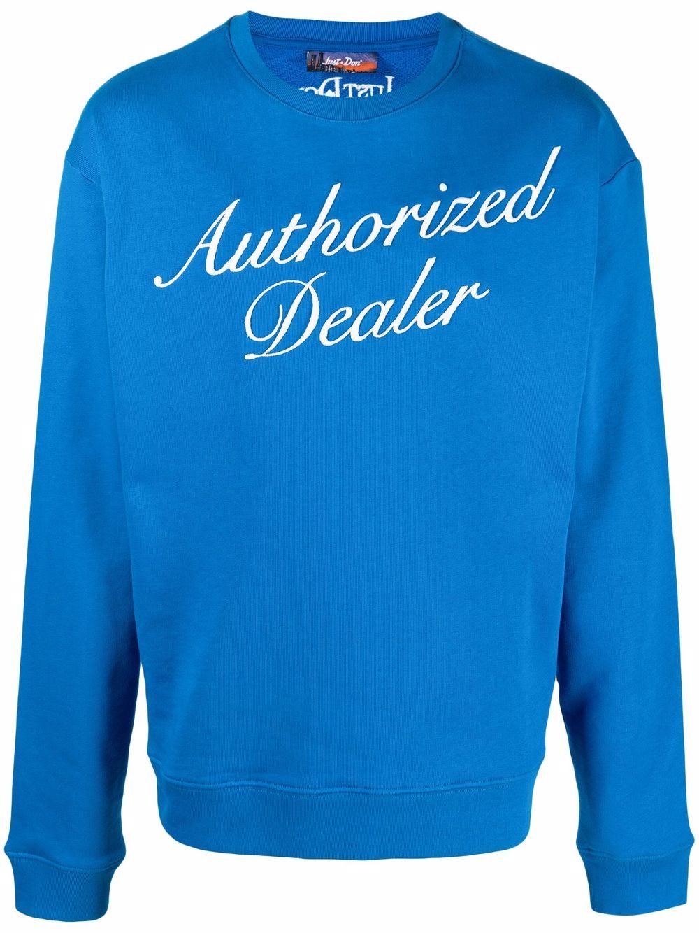 Just Don Sweatshirt mit "Authorized Dealer"-Print - Blau von Just Don