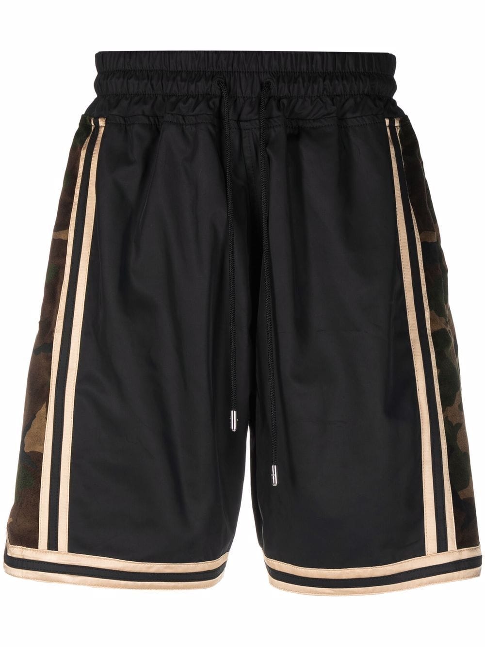 Just Don Shorts mit Camouflage-Detail - Schwarz von Just Don