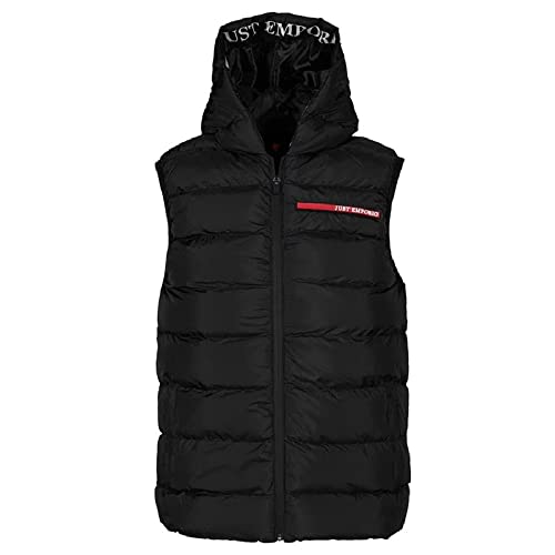 Just Emporio Herren Ärmel, für Erwachsene Ärmellose Daunenjacke, Schwarz, XXL von Just Emporio