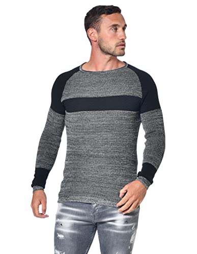 Just Emporio Herren Erwachsene, Pullover, Grau/Schwarz, Large von Just Emporio