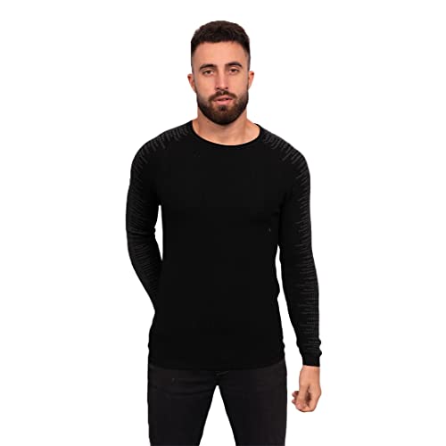 Just Emporio Herren Erwachsene, Pullover, Schwarz/Anthra, Medium von Just Emporio