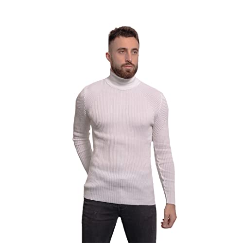 Just Emporio Herren Erwachsene, Pullover, weiß, Medium von Just Emporio