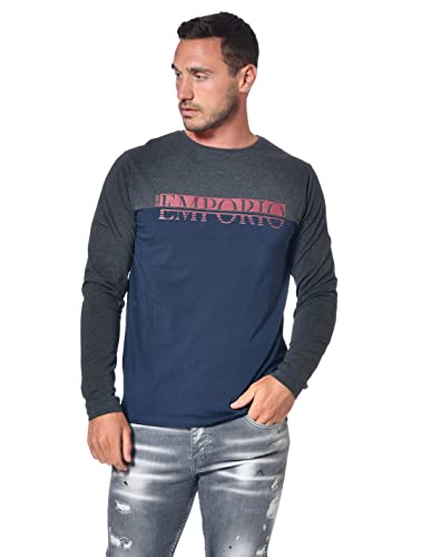 Just Emporio Herren Erwachsene, T-Shirt, Navy/Anthra Mel, S von Just Emporio