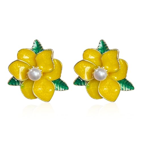 Just Follow Emaille Boho Blume Ohrstecker für Frauen mit grünem Blatt Blume geformt Gänseblümchen Ohrringe Valentinstag Muttertag, Metall, Kein Edelstein Just Follow Emaille Boho Blume Ohrstecker für Frauen mit grünem Blatt Blume geformt Gänseblümchen Ohrringe Valentinstag Muttertag, Metall, Kein Edelstein von Just Follow