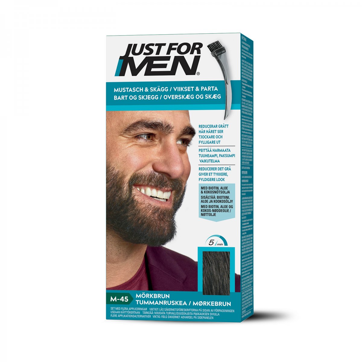 Just For Men Bart- und Kotelettenfarbe – Dunkelbraun von Just For Men