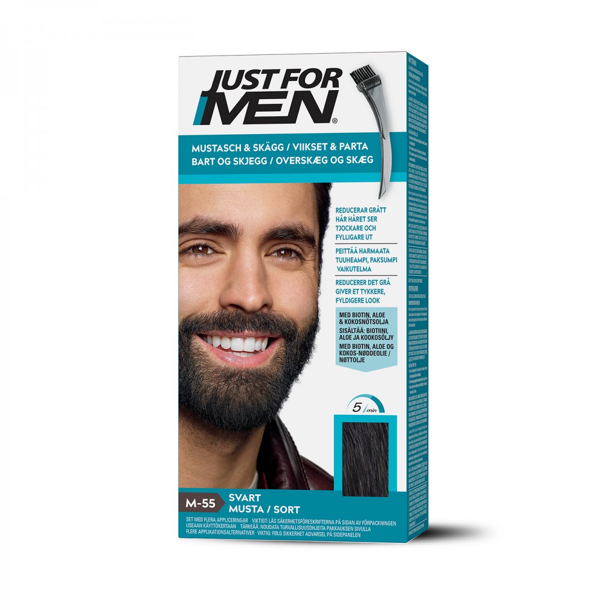 Just For Men Bart- und Kotelettenfarbe – Schwarz von Just For Men