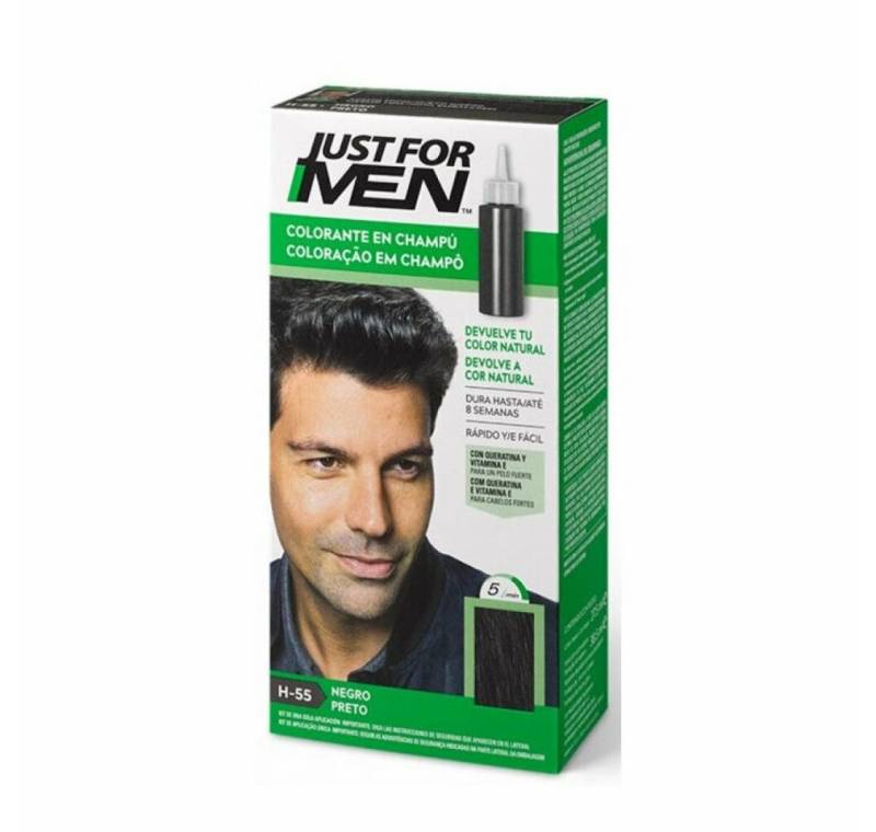 Just For Men Mascara Natürliches Schwarzes Shampoo Färbeshampoo 30ml von Just For Men