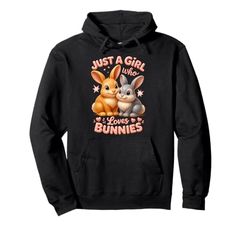 Just Girl Who Loves Bunnies Kaninchen Pärchen niedliches Tier Pullover Hoodie von Just Girl Who Loves Bunnies Rabbit Bunny