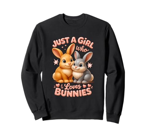 Just Girl Who Loves Bunnies Kaninchen Pärchen niedliches Tier Sweatshirt von Just Girl Who Loves Bunnies Rabbit Bunny