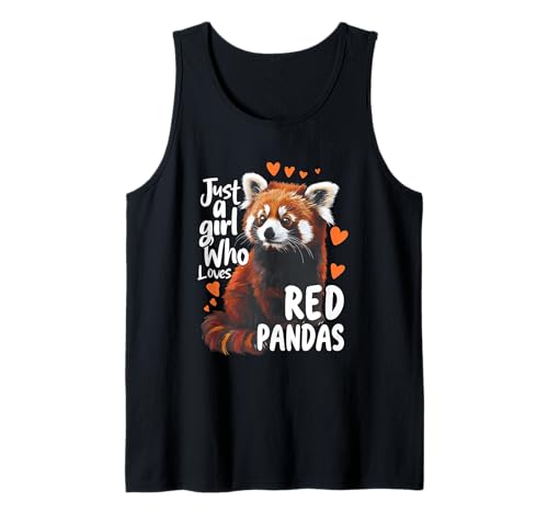 Tierliebhaberin, nur EIN Mädchen, das rote Pandas liebt, Kawaii Heart Tank Top von Just Girl Who Loves Red Pandas Kawaii Heart