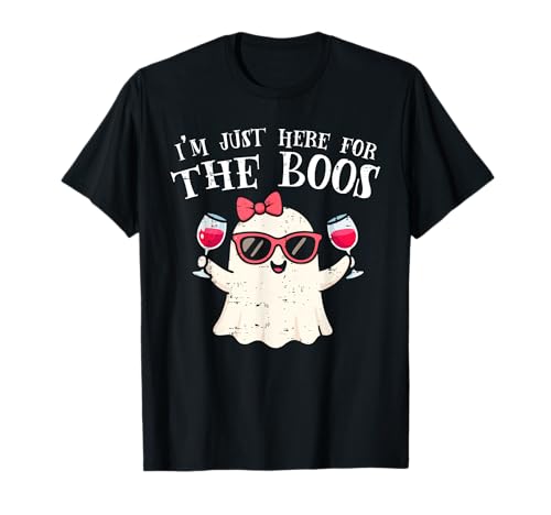 Im Just Here for The Boos Halloween Ghost Kostüm für Damen T-Shirt Im Just Here for The Boos Halloween Ghost Kostüm für Damen T-Shirt von Just Here for the Boos Halloween Store