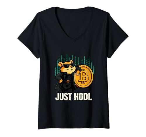 Damen Bitcoin Hodler - Matrix Hamster - Plan B T-Shirt mit V-Ausschnitt Damen Bitcoin Hodler - Matrix Hamster - Plan B T-Shirt mit V-Ausschnitt von Just Hodl - Bitcoin , Trader , Money , Crypto