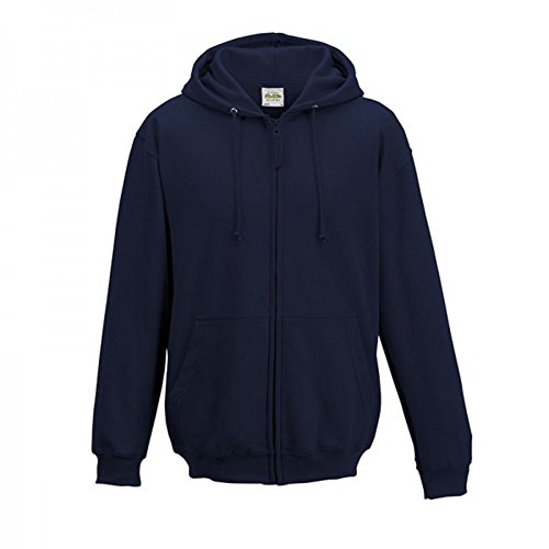 Awdis Herren Kapuzenpullover mit durchgehendem Reißverschluss (Medium) (Neues Marineblau) von AWDis