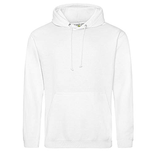 Just Hoods - Unisex College Hoodie/Arctic White, S von Just Hoods