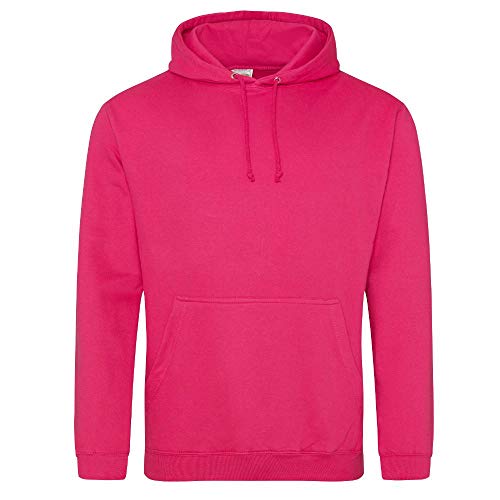 Just Hoods - Unisex College Hoodie/Hot Pink, L von Just Hoods