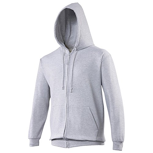 JH050 Zoodie Kapuzensweatshirt L,Heather Grey von Just Hoods