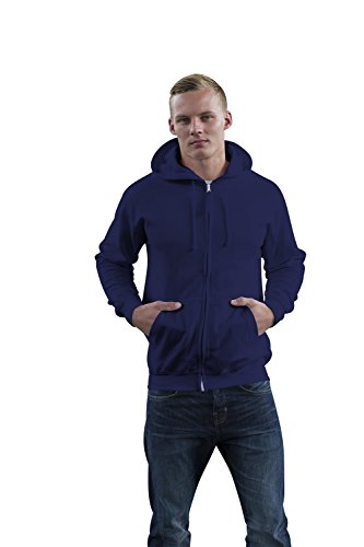 JH050 Zoodie Kapuzensweatshirt L,Oxford Navy von Just Hoods