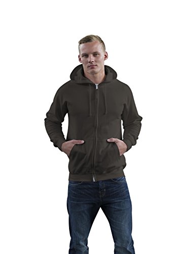 JH050 Zoodie Kapuzensweatshirt XL,Steel Grey (Solid) von Just Hoods