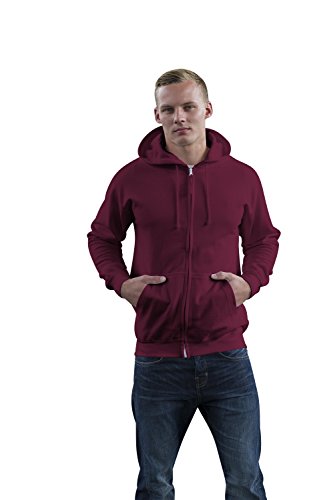 JH050 Zoodie Kapuzensweatshirt XXL,Burgundy von Just Hoods