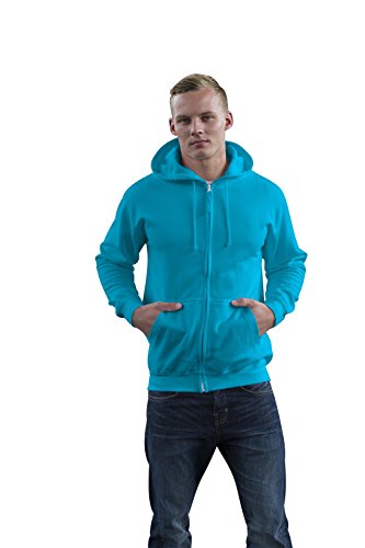 JH050 Zoodie Kapuzensweatshirt XXL,Hawaiian Blue von Just Hoods
