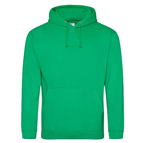 Just Hoods - Unisex College Hoodie/Kelly Green, S von Just Hoods