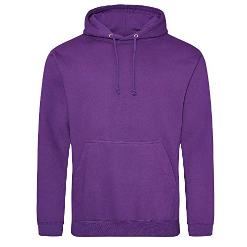 Just Hoods - Unisex College Hoodie/Purple, XL von Just Hoods