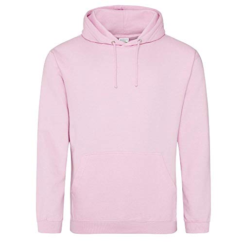 Just Hoods - Unisex College Hoodie/Baby Pink, L von Just Hoods