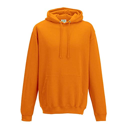 Just Hoods - Unisex College Hoodie/Orange Crush, L von Just Hoods