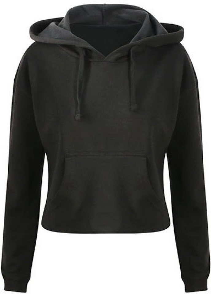 Just Hoods Kapuzenpullover Damen Cropped Hoodie - Weiche Baumwollaußenseite von Just Hoods