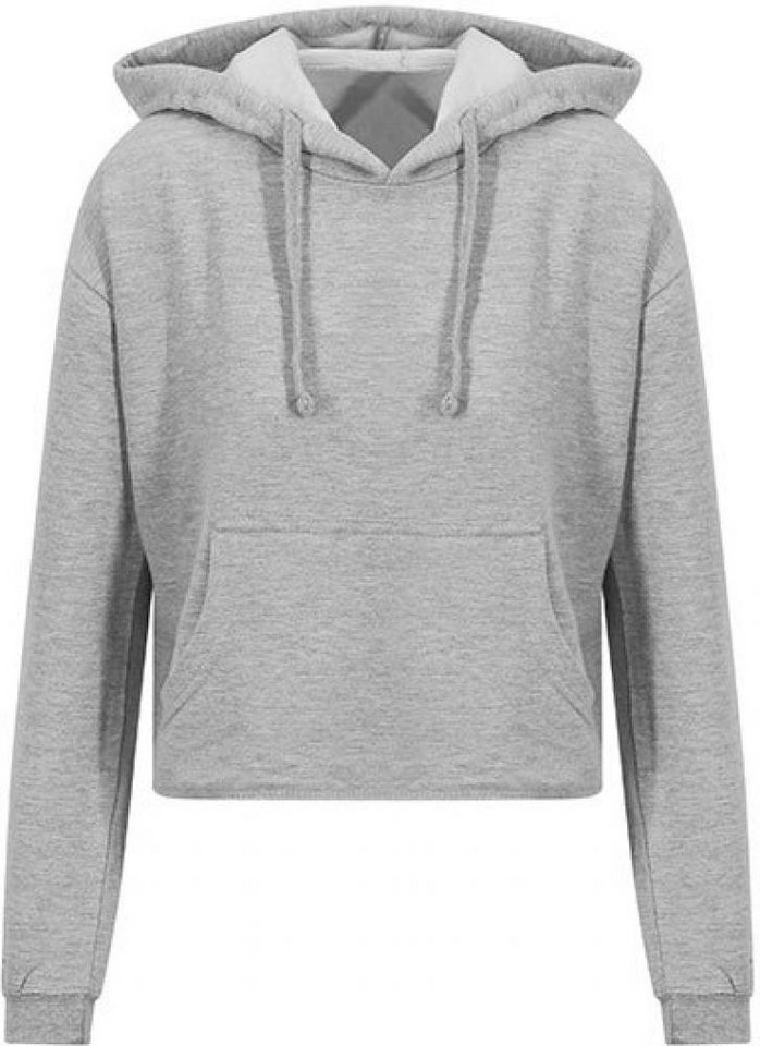 Just Hoods Kapuzenpullover Damen Cropped Hoodie - Weiche Baumwollaußenseite von Just Hoods