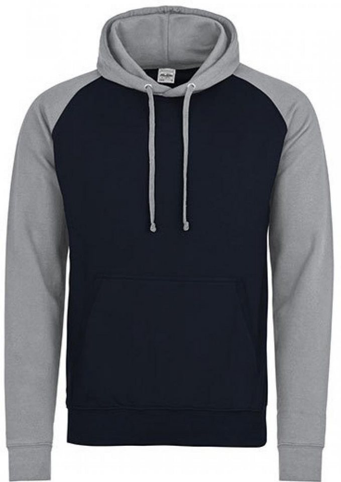 Just Hoods Kapuzenpullover Herren Baseball Hoodie / (WRAP)-zertifizierte Produktion von Just Hoods