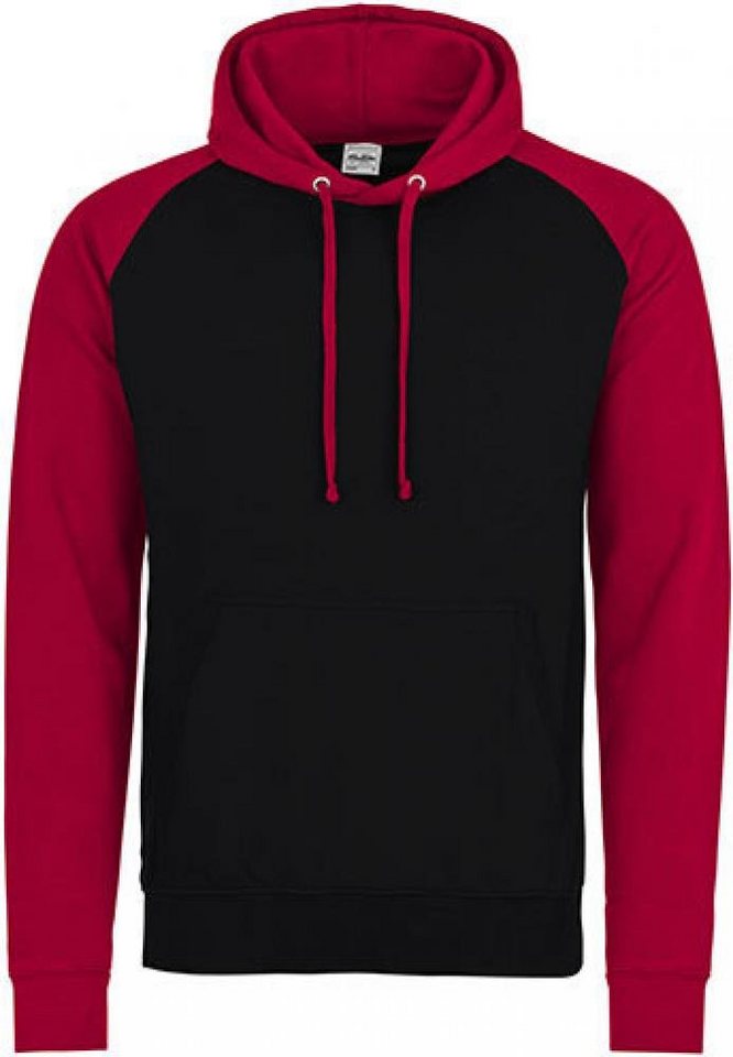 Just Hoods Kapuzenpullover Herren Baseball Hoodie / (WRAP)-zertifizierte Produktion von Just Hoods