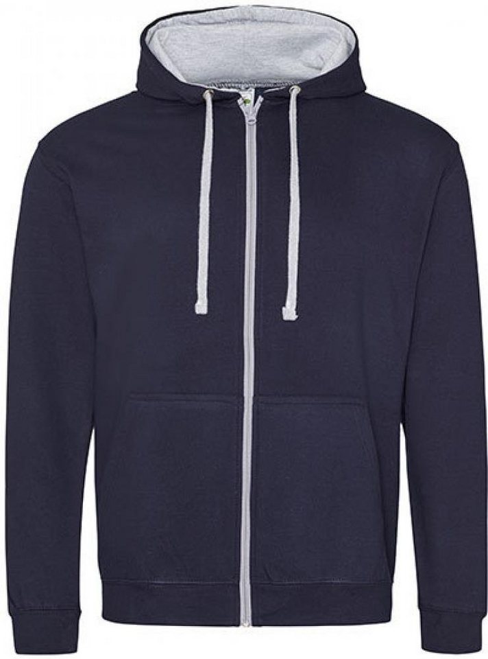 Just Hoods Kapuzensweatjacke Varsity Zoodie Kapuzenpulli mit Reisverschluss von Just Hoods