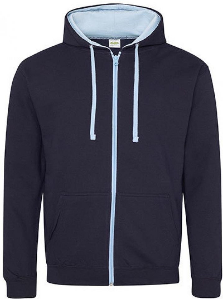 Just Hoods Kapuzensweatjacke Varsity Zoodie Kapuzenpulli mit Reisverschluss von Just Hoods