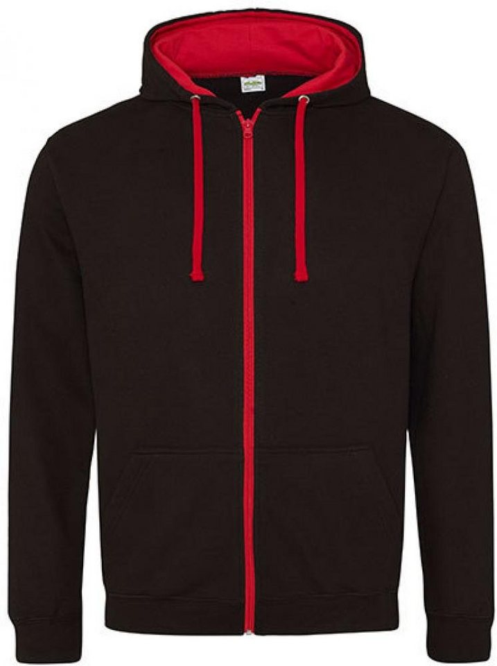 Just Hoods Kapuzensweatjacke Varsity Zoodie Kapuzenpulli mit Reisverschluss von Just Hoods
