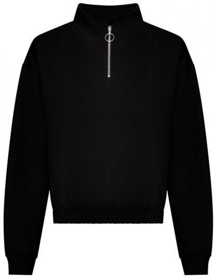 Just Hoods Sweatshirt Women´s Cropped 1/4 Zip Damen Sweatshirt von Just Hoods