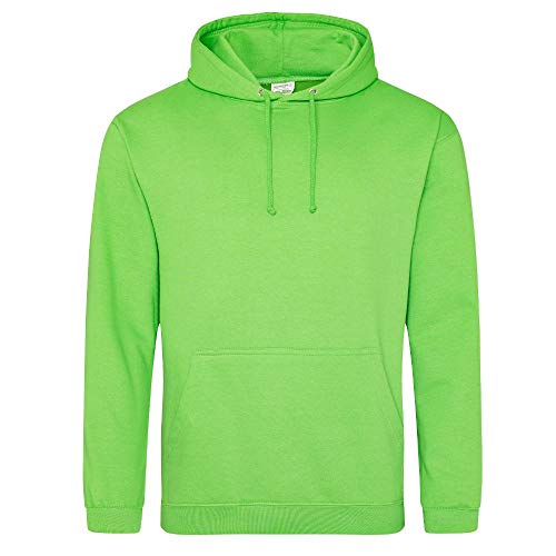 Just Hoods - Unisex College Hoodie/Alien Green, XS von Just Hoods