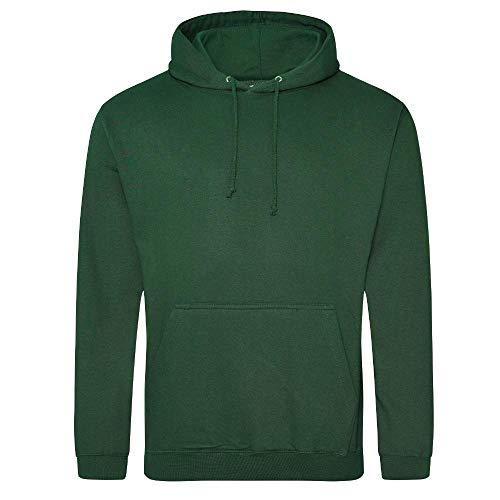 Just Hoods - Unisex College Hoodie/Bottle Green, 3XL von Just Hoods