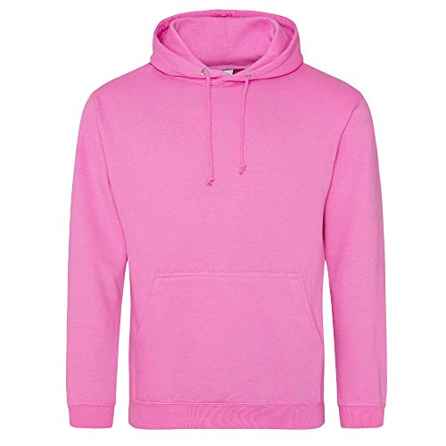 Just Hoods - Unisex College Hoodie/Candyfloss Pink, L von Just Hoods