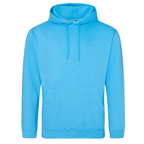 Just Hoods - Unisex College Hoodie/Hawaiian Blue, L von Just Hoods