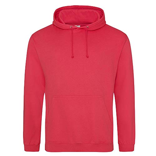 Just Hoods - Unisex College Hoodie/Lipstick Pink, 3XL von Just Hoods