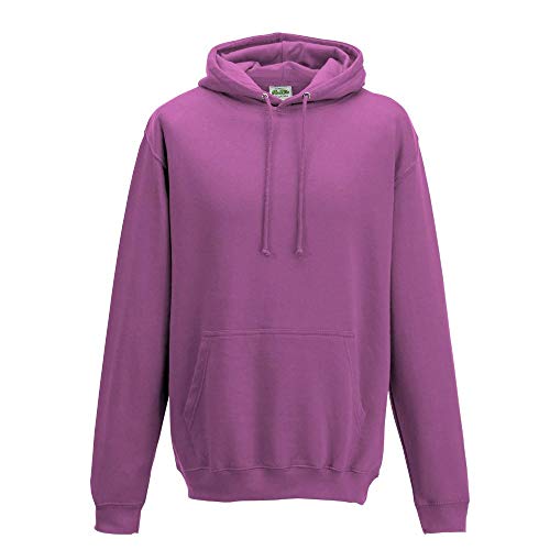 Just Hoods - Unisex College Hoodie/Pinky Purple, L von Just Hoods